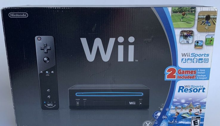 Nintendo Wii With Wii Sports actions + Wii Sports actions Resort Murky Console Bundle