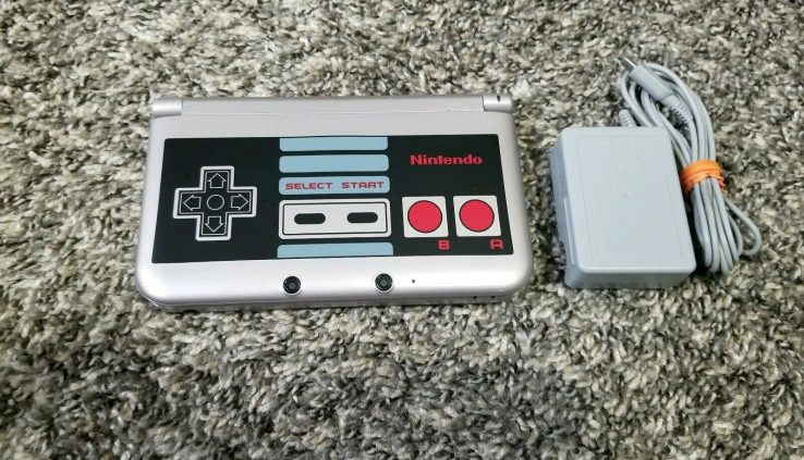 Nintendo 3DS XL Retro NES Model Silver Handheld Arrangement