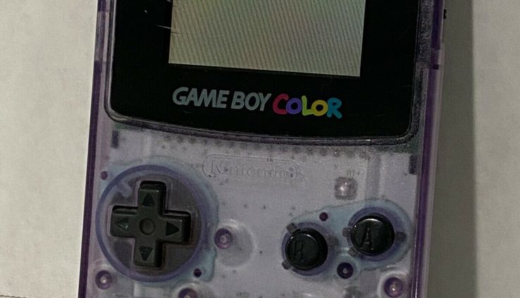 Real 1998 Nintendo Recreation Boy Color Atomic Purple CGB-001 Examined 100% Working!