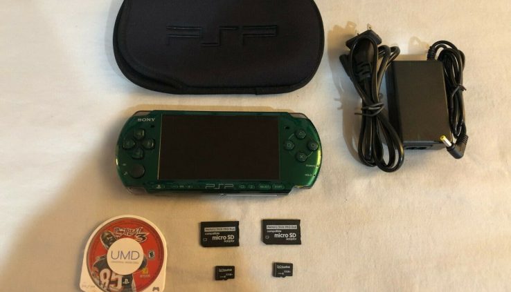 Sony PSP 3000 Steel Equipment Console 64GB 6.61 Infinity Firmware 5000 Retro Video games!!