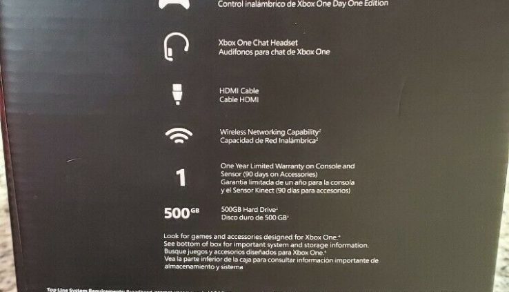 Microsoft Xbox One Kinect Bundle 500GB Shaded Console…