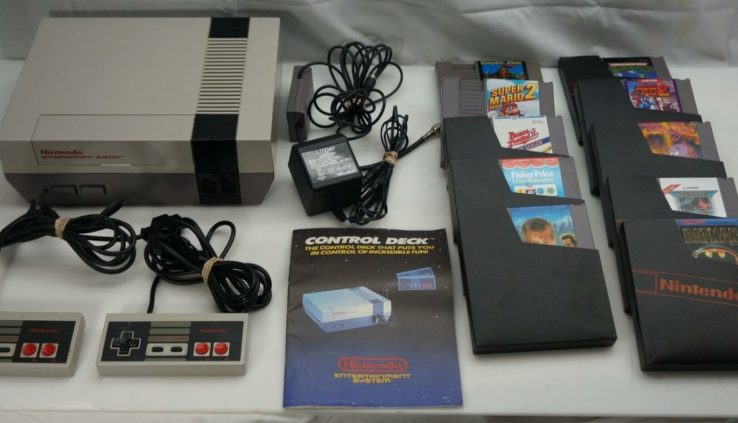 New Nintendo Entertainment Intention (NES) w/2 Controllers and 10 Games (350)