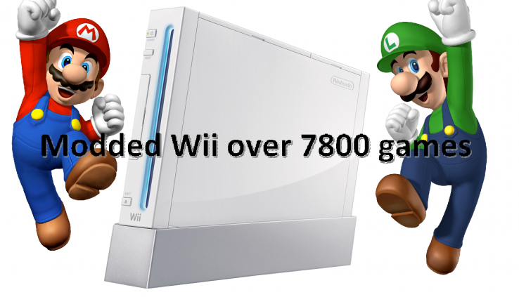 Nintendo Wii over 7,500 retro video games +252 Wii video games