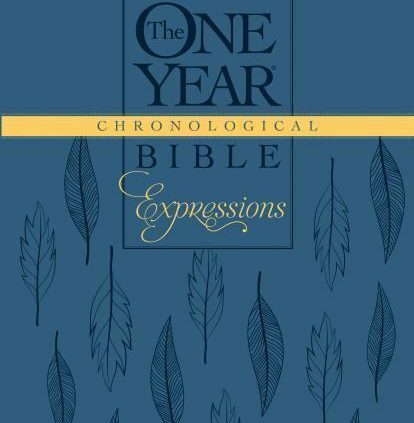 The One one year Chronological Bible Expressions, Deluxe (Hardcover, Blue) .. NEW