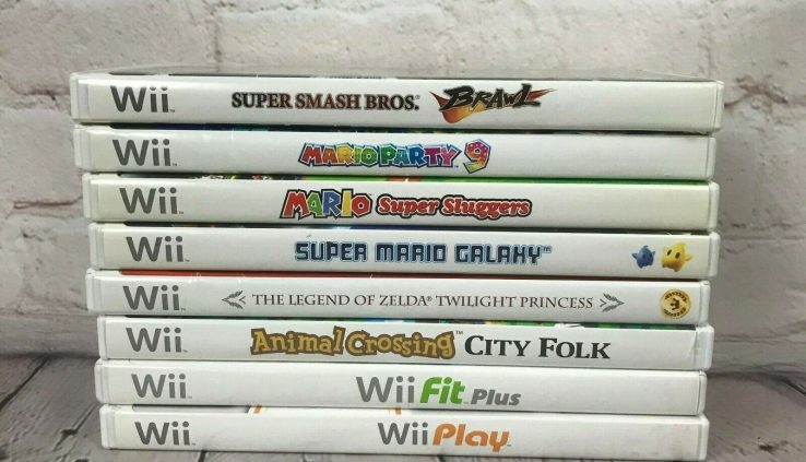 Lot of Wii Games You Take, Zelda, Mario, Fracture Bros, Animal Crossing, Wii Play