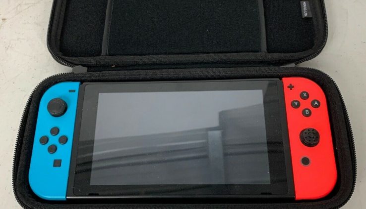 Nintendo Swap 32GB Grey Console with Neon Crimson and Neon Blue Joy-Con