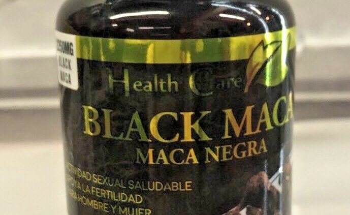 Fresh Health Care Dark Maca/Maca Negra 2250 mg Para Hombre y Mujer 90 Capsulas