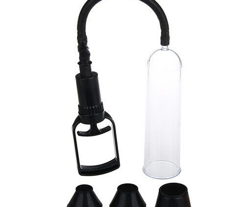 Males Penis Enlarger Vacuum Pump Greater Growth Growth Enhancer with 3 Sleeves