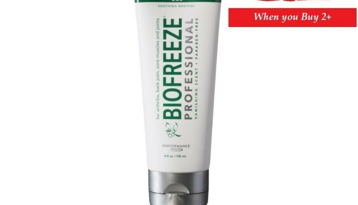 Biofreeze Professional 4 ouncesGel GREEN Tube LONG LASTING FREE SHIPPING