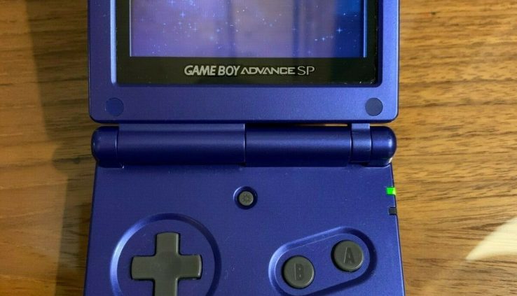 Nintendo Recreation Boy Advance SP (AGS-001) Cobalt Blue Handheld Diagram