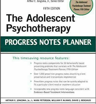 Adolescent Psychotherapy Development Notes Planner by Jongsma {P.D.F}