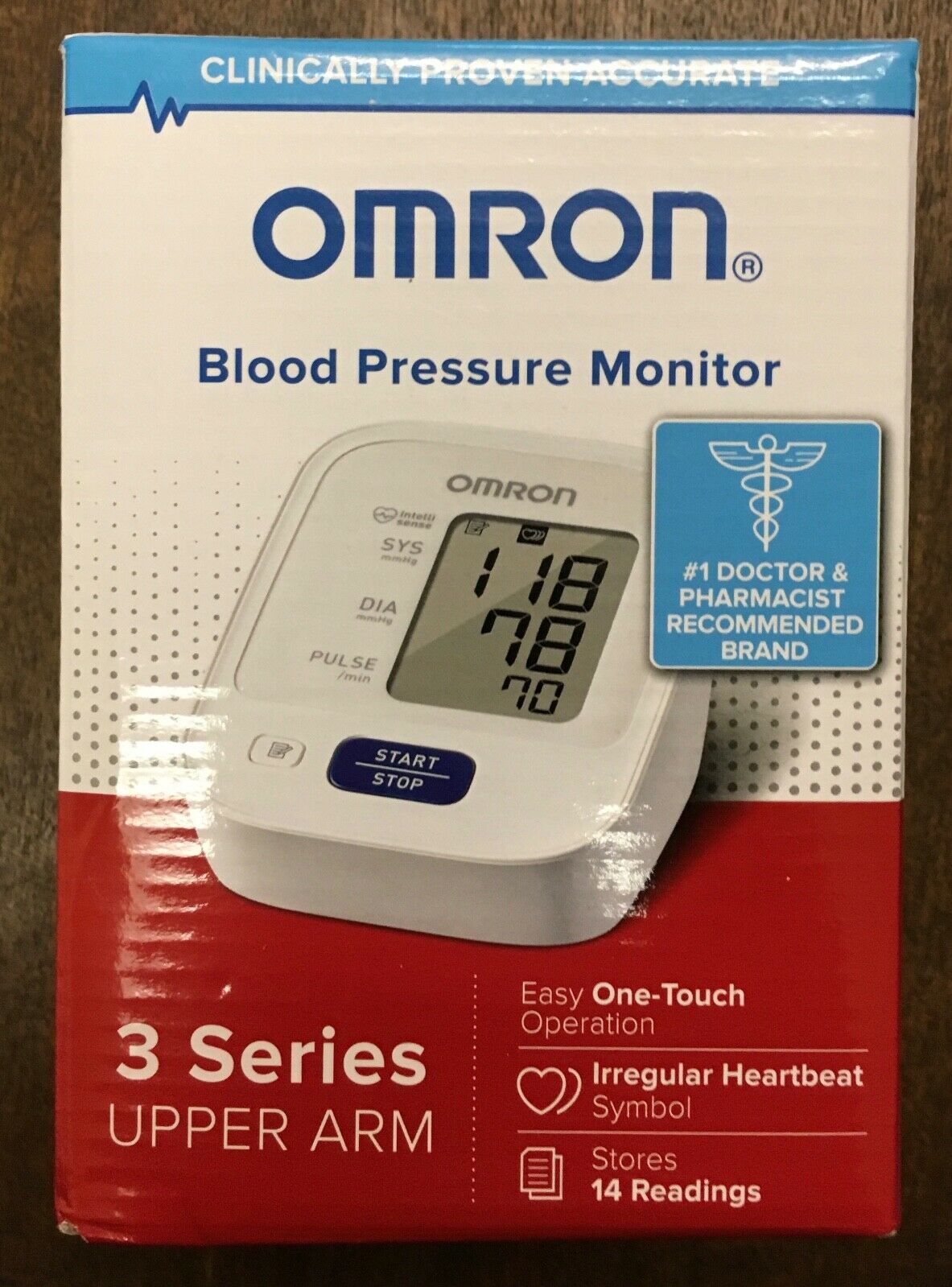 OMRON Greater Arm Blood Stress Monitor BP7100 New In The Box Free ...