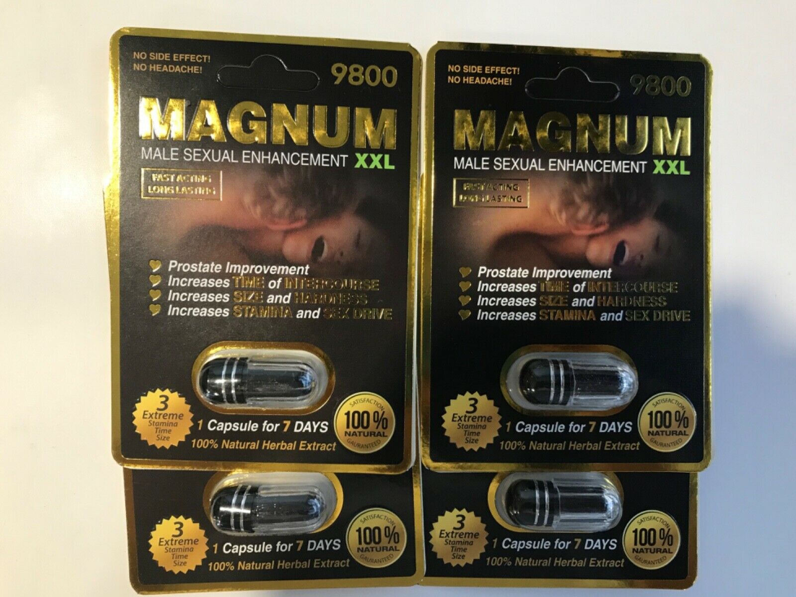 Magnum Xxl 9800 Sexual Efficiency Male Enhancement Capsule 100 Original 4 Medication 7713