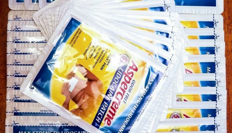 40 Aspercreme Max Energy 4% Lidocaine Patches