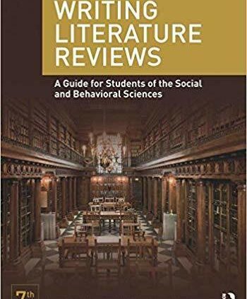 Writing Literature Opinions A Details for Students of the Social and Behavioral Sci