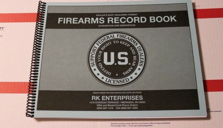 ATF Accredited A&D Certain Book Gun Document Log for FFL Federal Firearms Seller