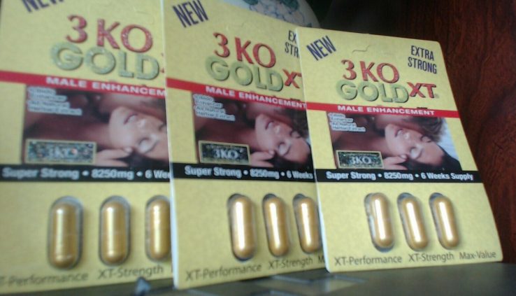 3KO Gold XT x 2 PACK 8400mg Natural SEX PILLS 7 WEEK SUPPLY