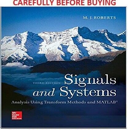 Signals & Systems by Roberts 3rd World Softcover Version Same E book