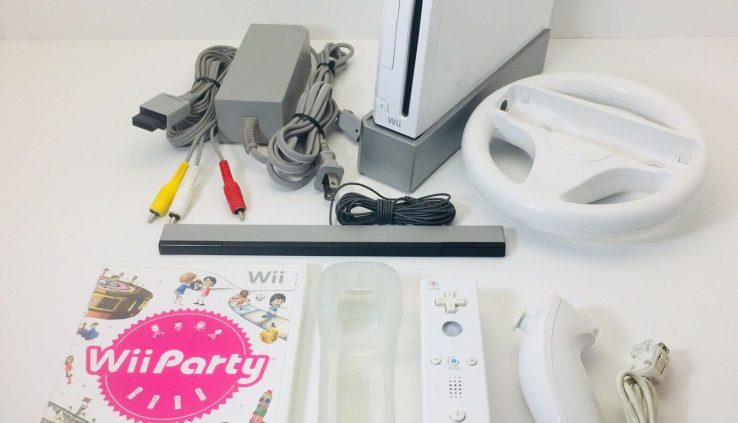 Nintendo Wii White Console Model RVL-001 Game Dice Successfully matched +Instruments+Game.