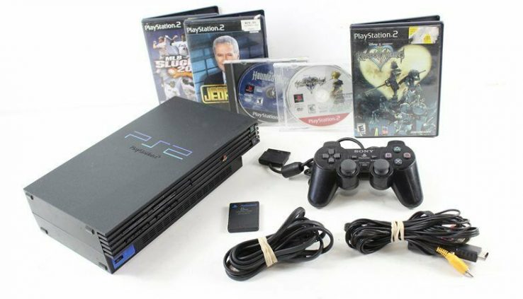 Sony PS2 Console Kingdom Hearts Bundle, Controller, MemCard, TESTED SCPH-50001