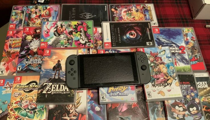 nintendo switch Bundle With 28 Games And Equipment PLEASE READ DESCRIPTION