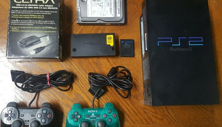 Sony PlayStation 2 PS2 long-established modded fmcb 320gb usaa. model (made in japan) ntsc