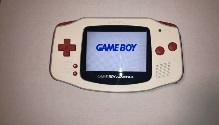 GameBoy Come IPS Display cowl Mod – Backlit IPS Display cowl! Arctic White w/ Red Accents