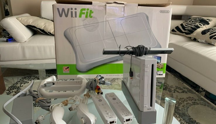 Nintendo Wii Plan Console 2 Controllers GAMES Tested Bundle