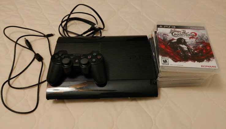 Sony Playstation3 Tidy Slim 500GB with Controller, Cords and Games