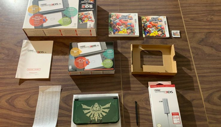 Nintendo Fresh 3DS XL Sad Map — Entire in Box with Huge Shatter