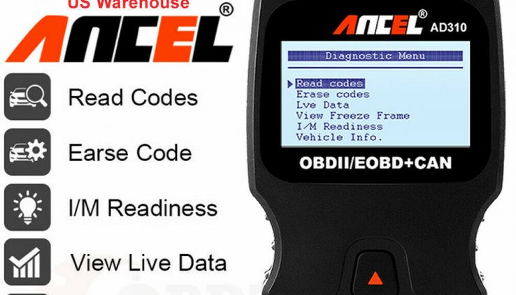 Ancel AD310 Car OBD OBD2 Code Reader Engine Compare Fault Scanner Utility US