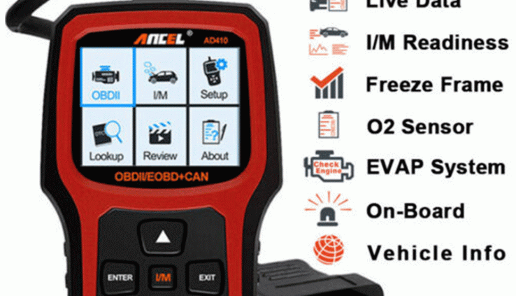 Ancel AD410 OBD2 Auto Code Reader Diagnostic Scanner Instrument Take a look at Engine Gentle NEW