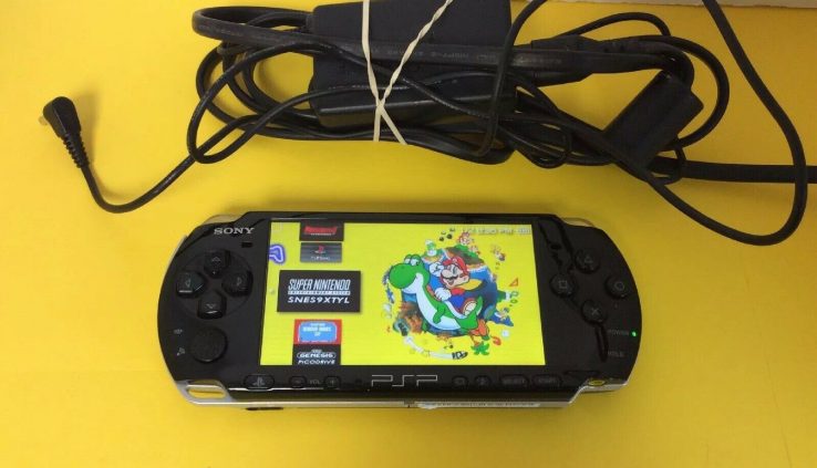 Sony PSP 3000 Dark Emulator Arcade modded Retro PS1 Snes NES Genesis Console