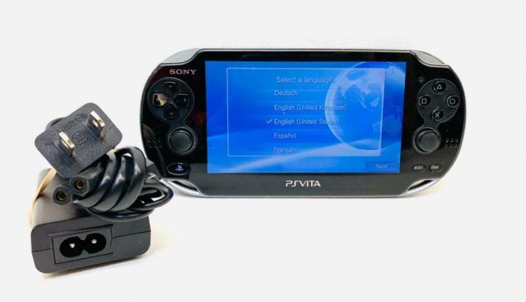 Sony PlayStation Vita Device PCH-1001 with Charging Cable 8GB SD
