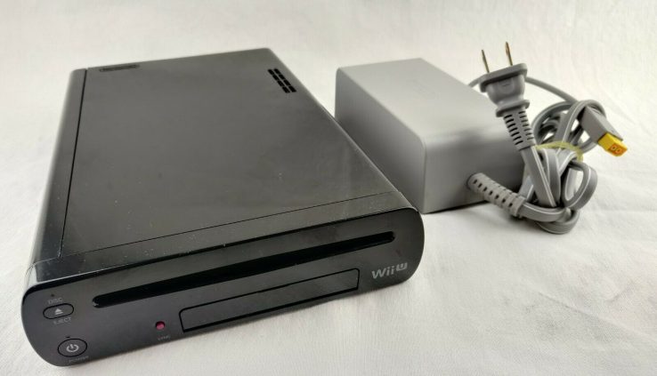 Nintendo Wii U Dark Substitute Console Finest – 32GB (WUP-101) w/ Vitality Adapter