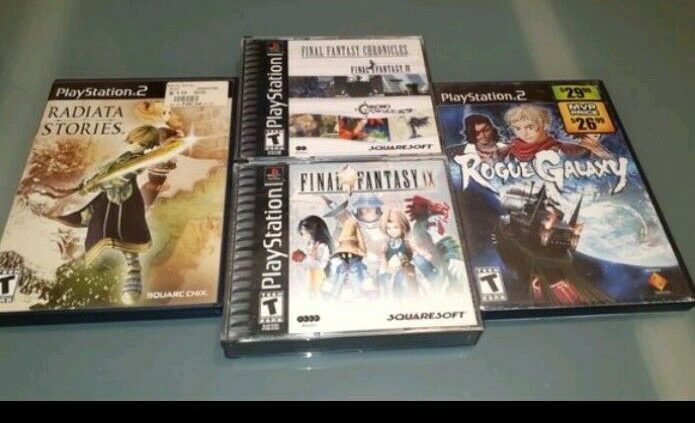 The sale is for PlayStation 1 and 2 video games at the side of Final Fantasy and others!!