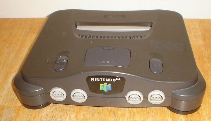 Nintendo 64 N64 NUS-001 Charcoal Grey Sport Console Most efficient, Working