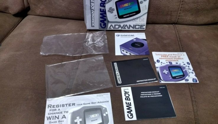Nintendo Sport Boy Come Arctic White GBA Box & Manuals Ideal
