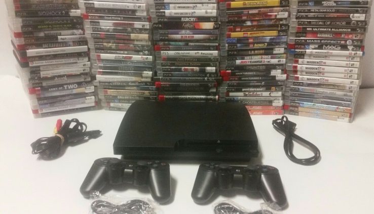 Playstation3 Ps3 Console system 250gb, 320gb, 2 BRAND NEW controllers, video games