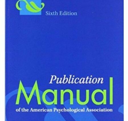 E-newsletter Manual of the American Psychological Association sixth Version DIGITAL