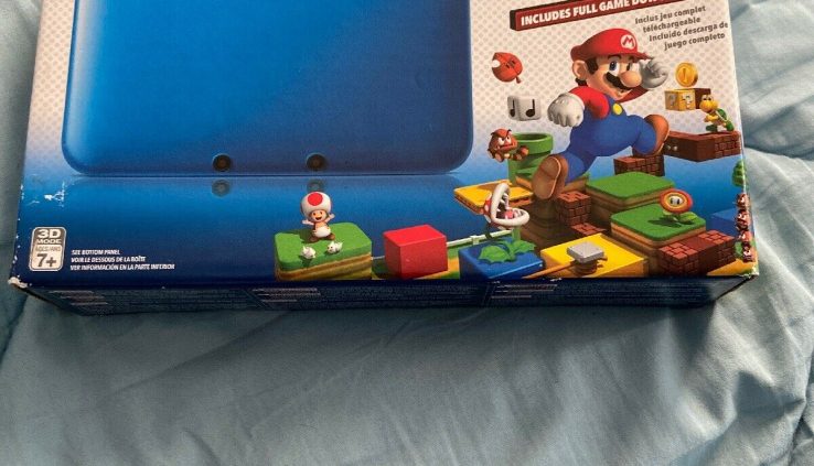 Nintendo 3DS XL Console With Clear Mario 3D Blue/Murky (Unique)