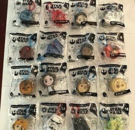 2019 McDonalds Entirely chuffed Meal Toys STAR WARS Rise of Skywalker PICK ONE OR SET OF 16