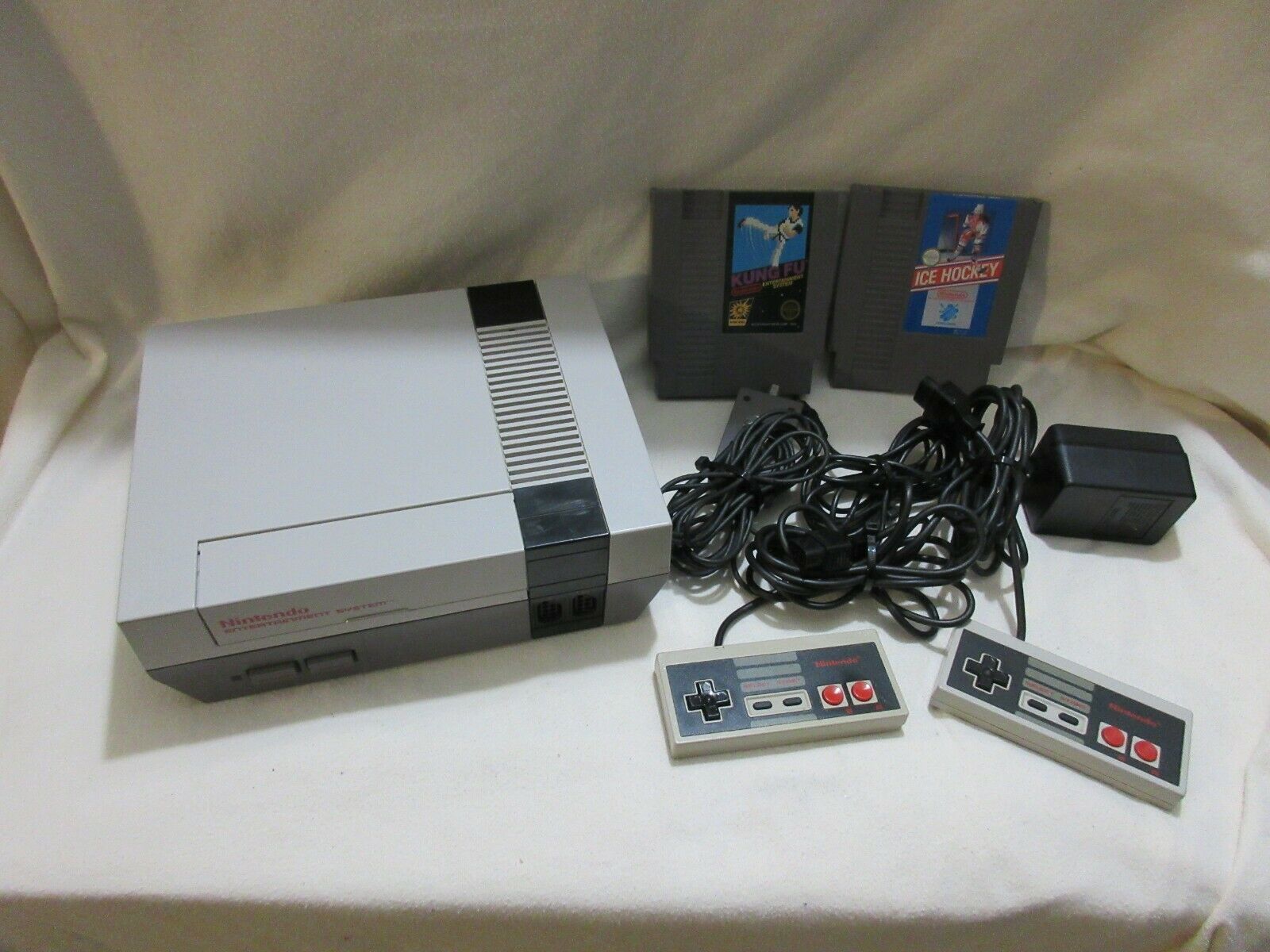 Normal nintendo entertainment system nes system w/instruments and video ...