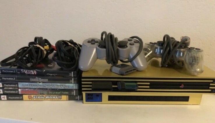PlayStation 2 Bundle Video games Controllers And Cords! READ PLEASE