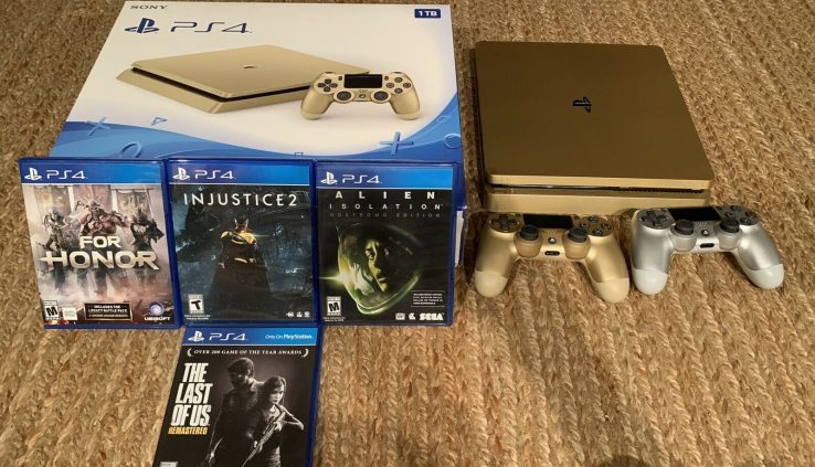 Sony PlayStation 4 Slim Restricted Model 1TB Gaming Console – Gold
