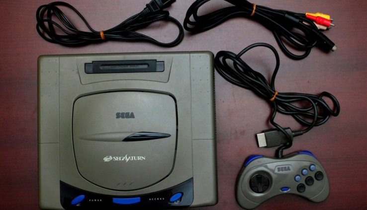 Sega Saturn console grey working situation Japan SS blueprint US Seller