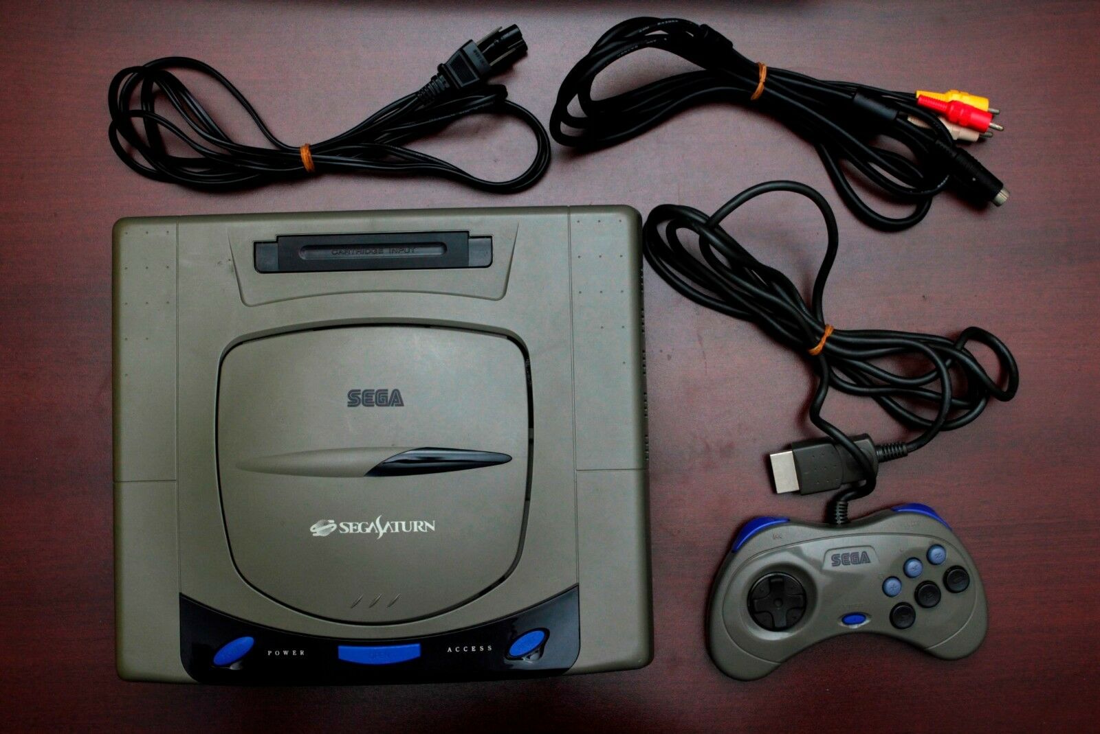 Sega Saturn console grey working situation Japan SS blueprint US Seller ...