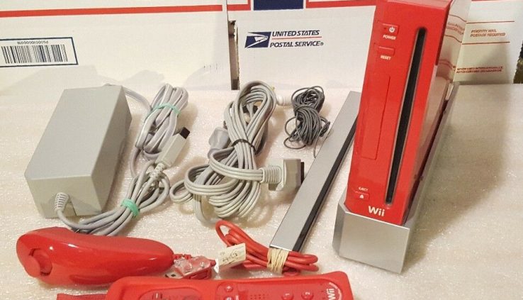 Nintendo Wii Restricted Model Crimson twenty fifth Anniversary Mario Console Machine