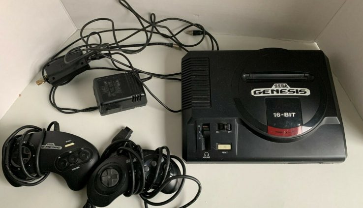 Sega Genesis Console with 2 Controllers USED Examined and Working