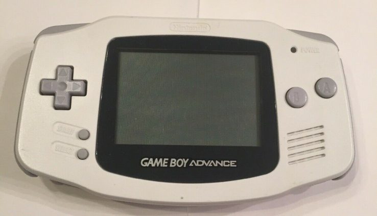White Gameboy Advance Machine Handheld Agreeable Nintendo GBA